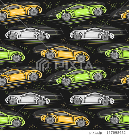 Vector Sport Car seamless pattern Vector Sport Car seamless pattern 127698482