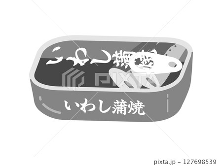 いわしの蒲焼缶のイラスト 127698539