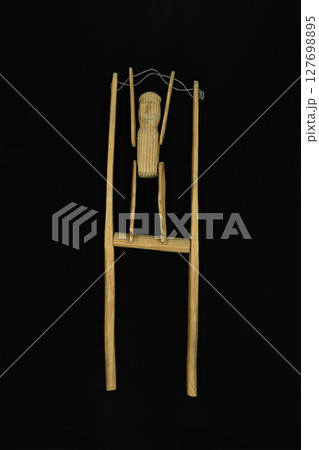 Old wooden toy 127698895