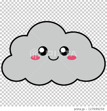 多雲的天空人物插圖 127699250