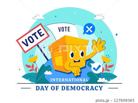 International Day of Democracy Vector Illustration on September 15 with Hands Holding Voting Papers for Resolution in a Flat Cartoon Style Background International Day of Democracy Vector Illustration on September 15 with Hands Holding Voting Papers for Resolution in a Flat Cartoon Style Background 127699365