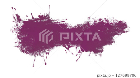 purple watercolor background. Artistic hand paint. Isolated on transparent background. 127699706