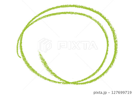 Green pencil highlight circle mark isolated on transparent background Green pencil highlight circle mark isolated on transparent background 127699719