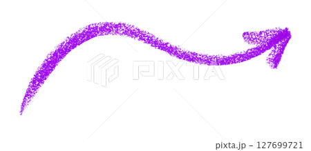 Purple arrow symbol colored pencil isolated on transparent background Purple arrow symbol colored pencil isolated on transparent background 127699721