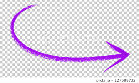 Purple arrow symbol colored pencil isolated on transparent background Purple arrow symbol colored pencil isolated on transparent background 127699732