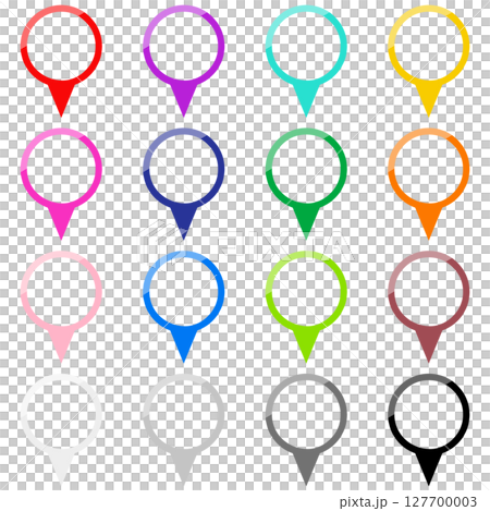 斑點放大鏡標記放大鏡圖示16色套裝 127700003