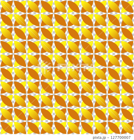 七宝繋ぎ風の背景素材 シームレスパターン スウォッチ対応 黄色 七宝繋ぎ風の背景素材 シームレスパターン スウォッチ対応 黄色 127700007