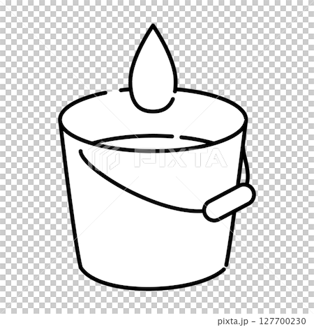 水滴和水桶圖標 127700230