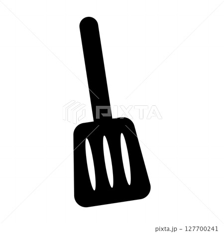 フライ返しのシンプルなアイコン 127700241