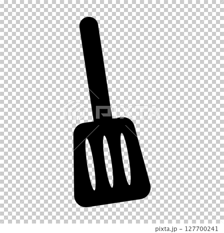 フライ返しのシンプルなアイコン 127700241