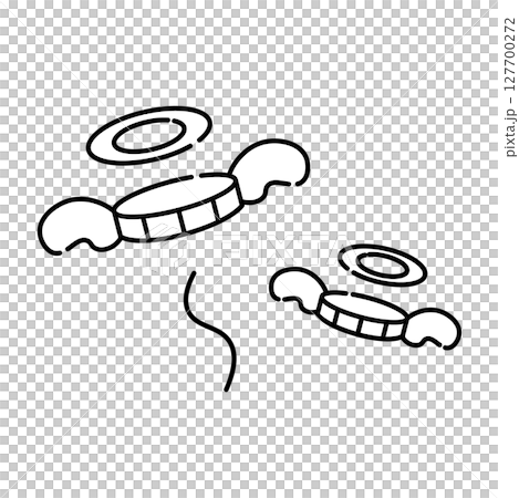 Winged coin icon 127700272