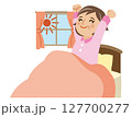 快眠で目覚める高齢女性 127700277