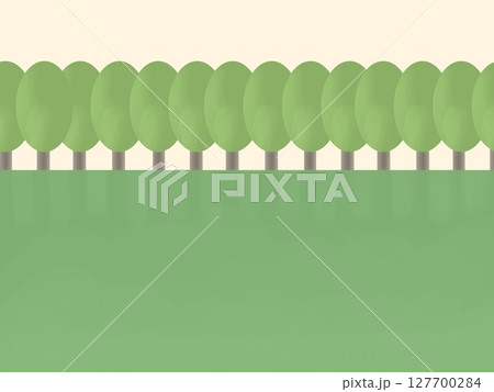 木々が立ち並んだ原っぱ 127700284