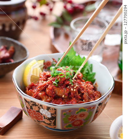 韓国料理 タラのチャンジャ (タラチャンジャ) 127700294