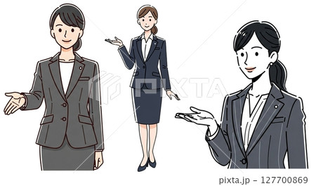 スーツ姿の女性② 127700869