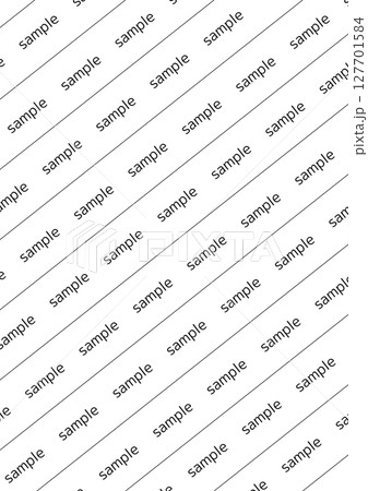 sample表記ライン入りのウォーターマーク素材　漫画・イラスト・SNS投稿向け（背景透過PNG） 127701584