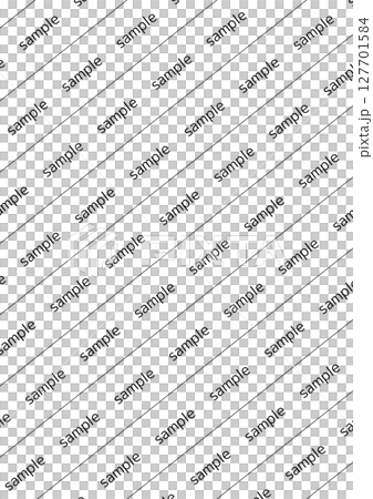 帶有用於漫畫、插圖和 SNS 帖子的示例註釋線的水印材料（透明背景 PNG） 127701584