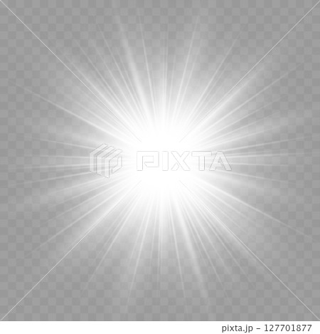 Bright White Sunburst Lens Flare Effect .Vector Bright White Sunburst Lens Flare Effect .Vector 127701877