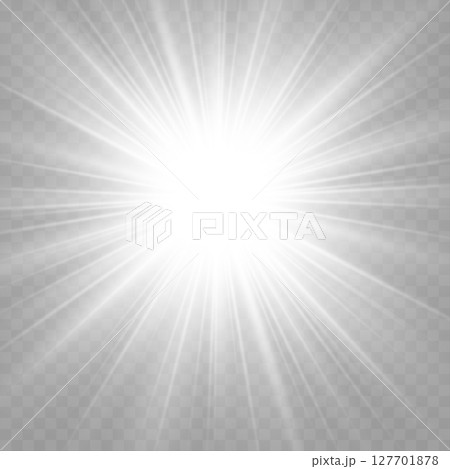Bright White Sunburst Lens Flare Effect .Vector Bright White Sunburst Lens Flare Effect .Vector 127701878