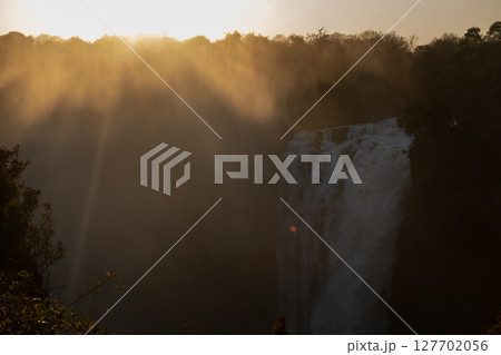 Sunset over Victoria Falls Sunset over Victoria Falls 127702056