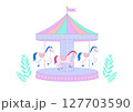 メリーゴーランド_3頭 127703590