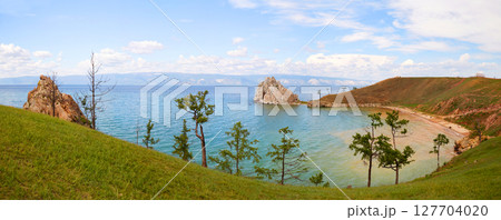 Lake Baikal, Olkhon Island in summer. Lake Baikal, Olkhon Island in summer. 127704020