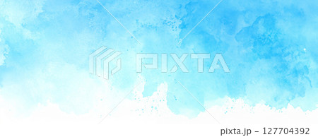 柔らかな水彩グラデーションと飛沫の背景素材 柔らかな水彩グラデーションと飛沫の背景素材 127704392