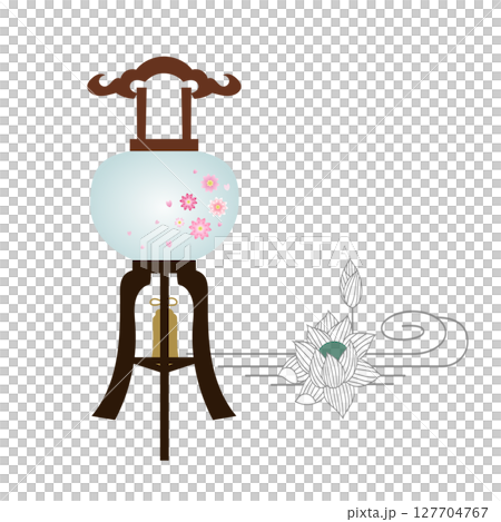 盂蘭盆節燈籠向量圖 127704767