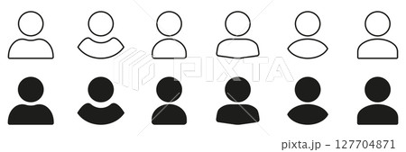 User Profile Icon Set. User Avatar, Account, And Identity Representation Outline And Solid Symbol Collection. Personal Identification And Social Media Profile Icons. Isolated Vector Illustration User Profile Icon Set. User Avatar, Account, And Identity Representation Outline And Solid Symbol Collection. Personal Identification And Social Media Profile Icons. Isolated Vector Illustration 127704871