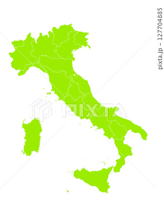 世界地図より、イタリアの地図　（Map of Italy） 127704885