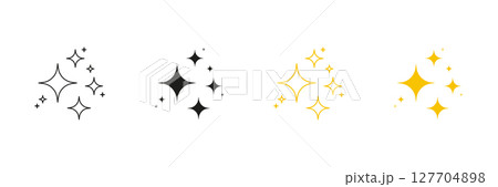 Sparkle And Starburst Line And Solid Icon Set. Decorative Shine Symbols For Emphasis And Highlighting Symbol Collection. Isolated Vector Illustration Sparkle And Starburst Line And Solid Icon Set. Decorative Shine Symbols For Emphasis And Highlighting Symbol Collection. Isolated Vector Illustration 127704898