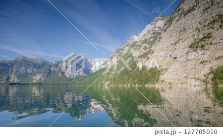 Konigsee lake near Jenner mount in Berchtesgaden National Park, Alps Germany 127705010