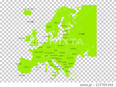 世界地圖上的歐洲地圖 127705144