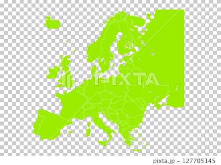 世界地図より、ヨーロッパの地図 (Map of Europe) 世界地図より、ヨーロッパの地図 (Map of Europe) 127705145