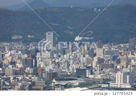 高松市中心部、県庁と市役所、百十四銀行本店、競輪場、県立中央病院など 127705423