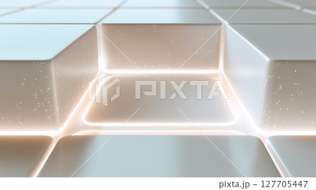 background texture of white tiles 127705447