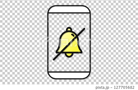 スマホの通知オフのアイコン スマホの通知オフのアイコン 127705682