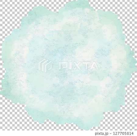 Watercolor style round cloud shaped frame illustration Watercolor style round cloud shaped frame illustration 127705814