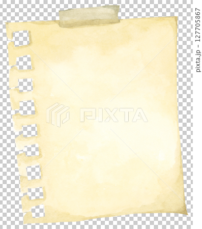 Pastel Notepad and Sticky Notes. Memo Pad for Planner, Office or Back to School. Watercolor Note Paper Illustration. 127705867