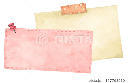 Pastel Notepad and Sticky Notes. Memo Pad for Planner, Office or Back to School. Watercolor Note Paper Illustration. Pastel Notepad and Sticky Notes. Memo Pad for Planner, Office or Back to School. Watercolor Note Paper Illustration. 127705910