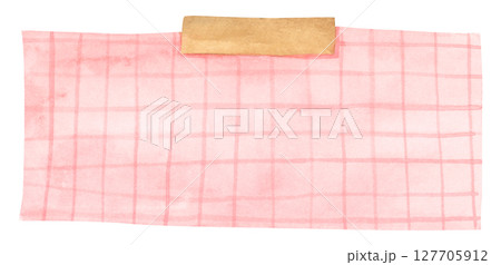 Pastel Notepad and Sticky Notes. Memo Pad for Planner, Office or Back to School. Watercolor Note Paper Illustration. 127705912