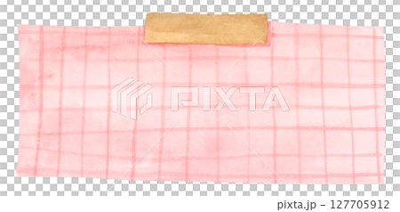 Pastel Notepad and Sticky Notes. Memo Pad for Planner, Office or Back to School. Watercolor Note Paper Illustration. 127705912