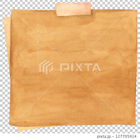 Pastel Notepad and Sticky Notes. Memo Pad for Planner, Office or Back to School. Watercolor Note Paper Illustration. 127705914