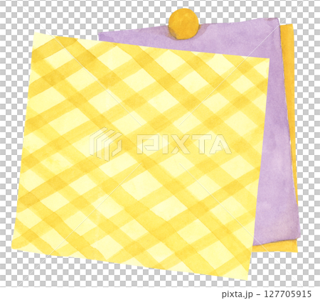 Pastel Notepad and Sticky Notes. Memo Pad for Planner, Office or Back to School. Watercolor Note Paper Illustration. 127705915