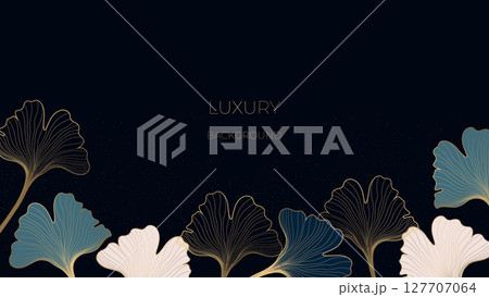 luxury ginkgo background 127707064