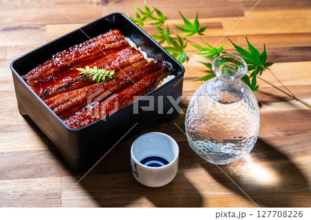 【食べ物素材】美味しそうなうな重【長野県】 127708226