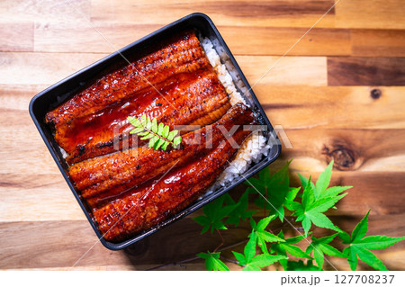 【食べ物素材】美味しそうなうな重【長野県】 【食べ物素材】美味しそうなうな重【長野県】 127708237
