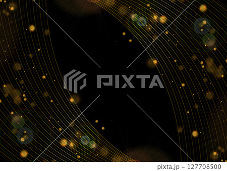 Abstract luxury golden background with wavy lines and bokeh lights Abstract luxury golden background with wavy lines and bokeh lights 127708500
