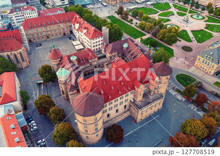 Old castle in Stuttgart, Germany, travel destination 127708519