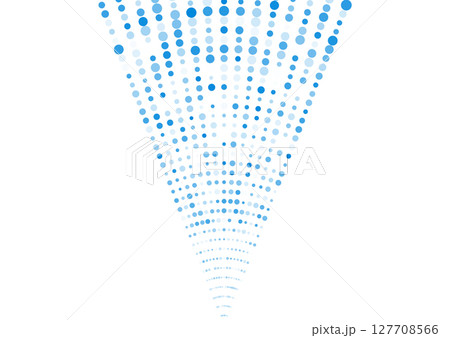 Bright blue minimal geometric halftone shape abstract background Bright blue minimal geometric halftone shape abstract background 127708566